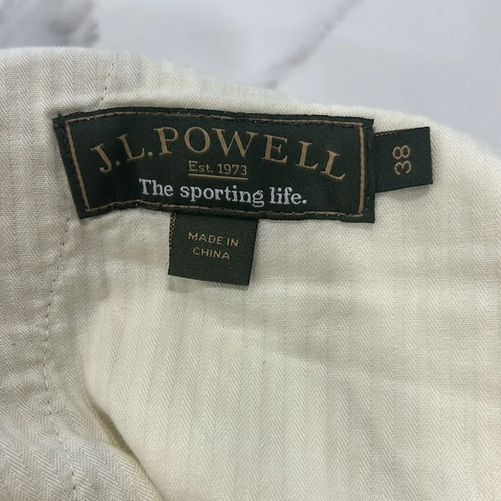 Men's Casual Linen-Blend Shorts in Tan
